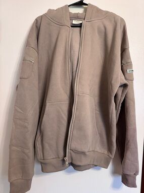 Comfrt Travel Unisex L Bark Zip Hoodie